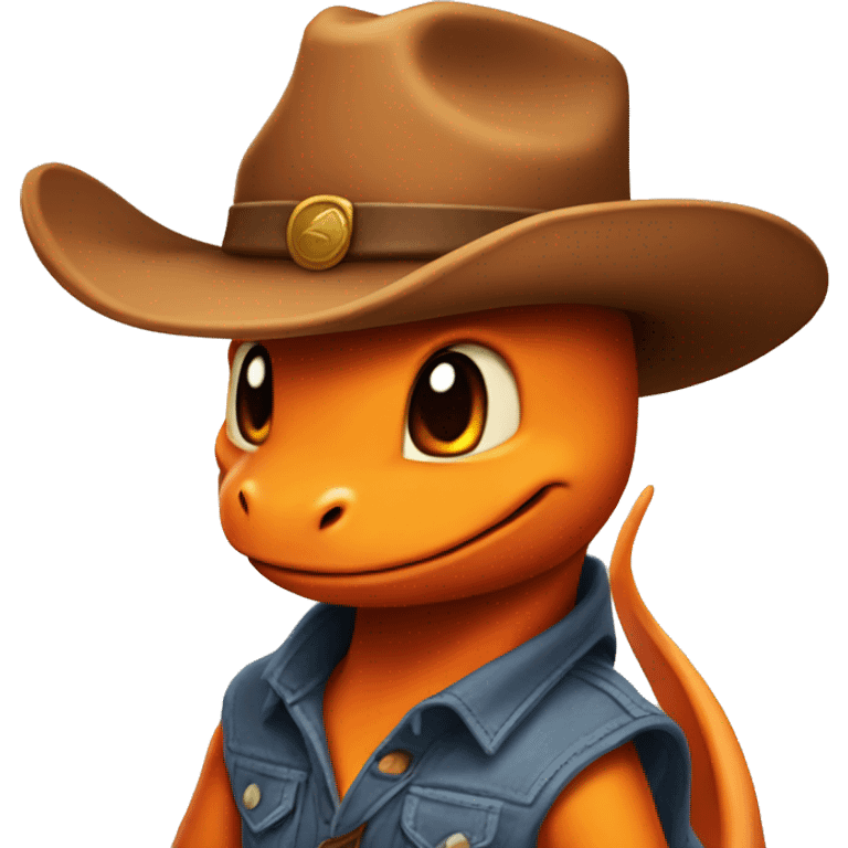 Charmander in a cowboy hat emoji