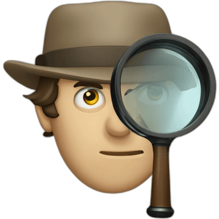 sherlock-holmes with magnifying glass emoji