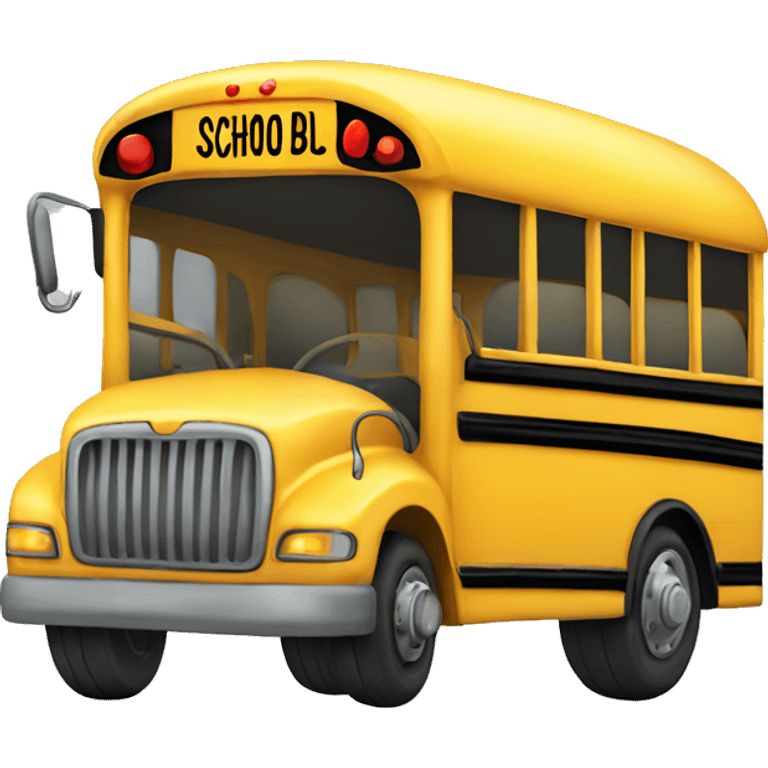 School bus emoji