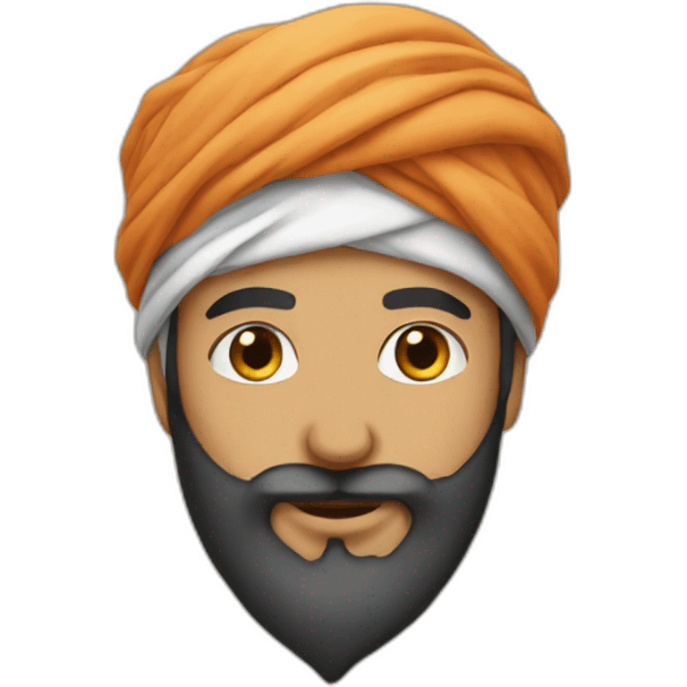 Arab turban and beard emoji