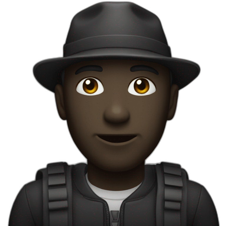 Programmeur noir emoji