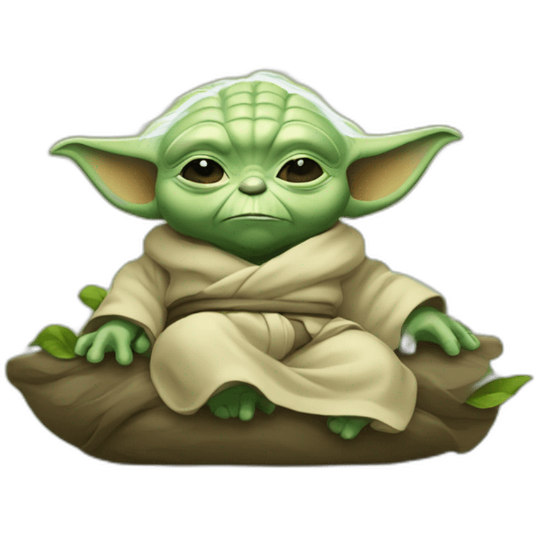 Yoda qui dort  emoji