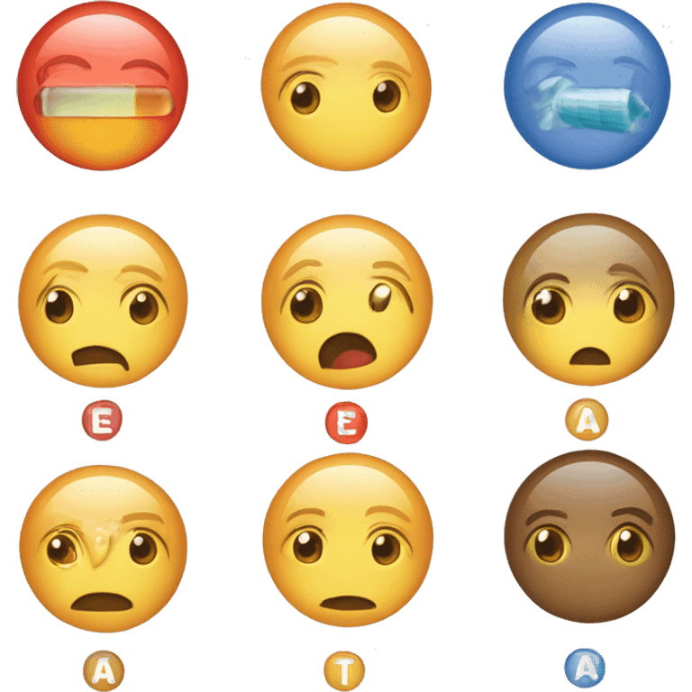 a graph showing different vitamin levels, these include, testosterone, vitamin D and cortisol.  emoji