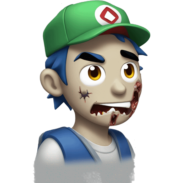 ZOMBIE Ash Ketchum.  emoji