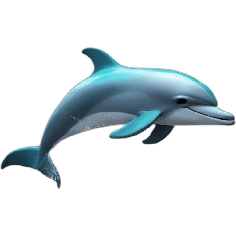 Dolphin with explosion behind it emoji