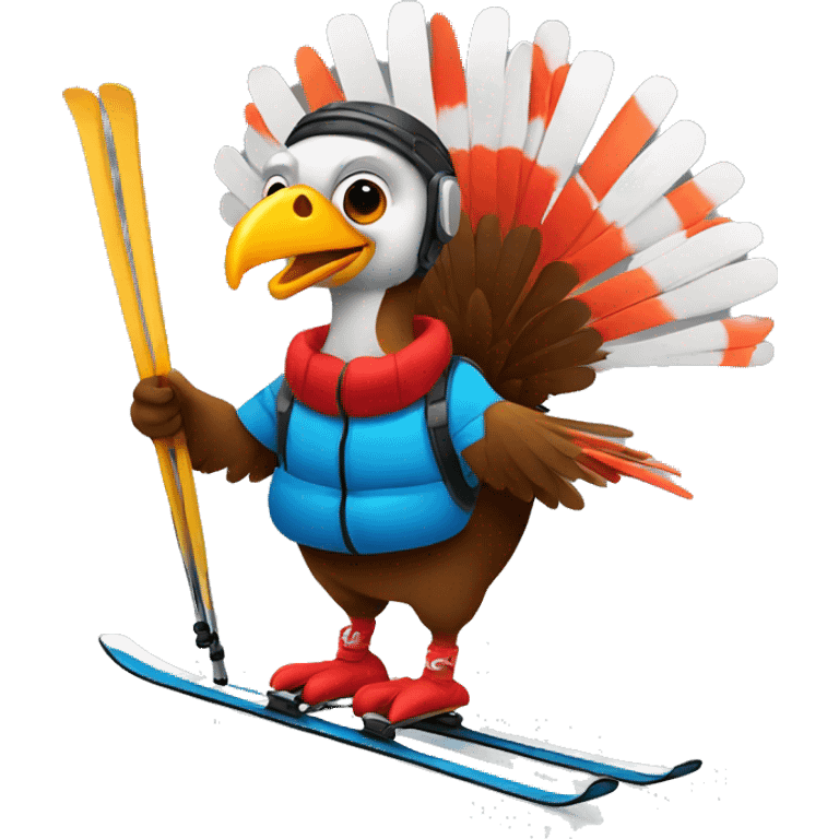 Ski turkey  emoji