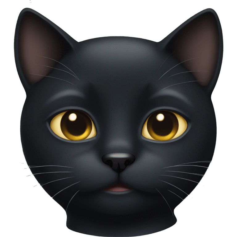 black cat face emoji