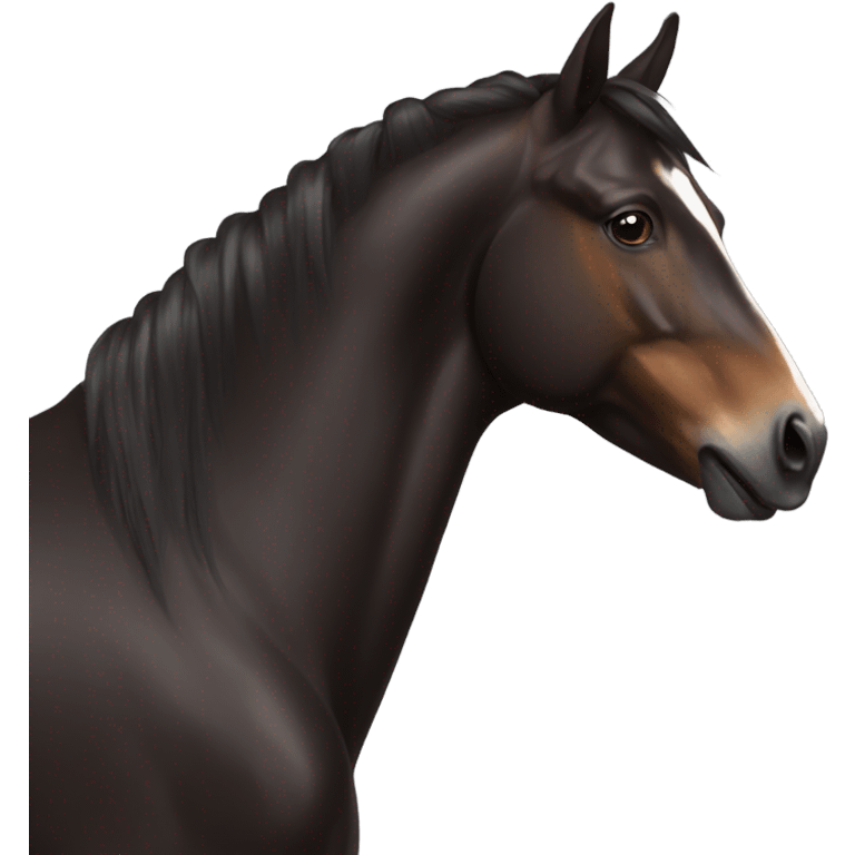 Dark brown horse emoji