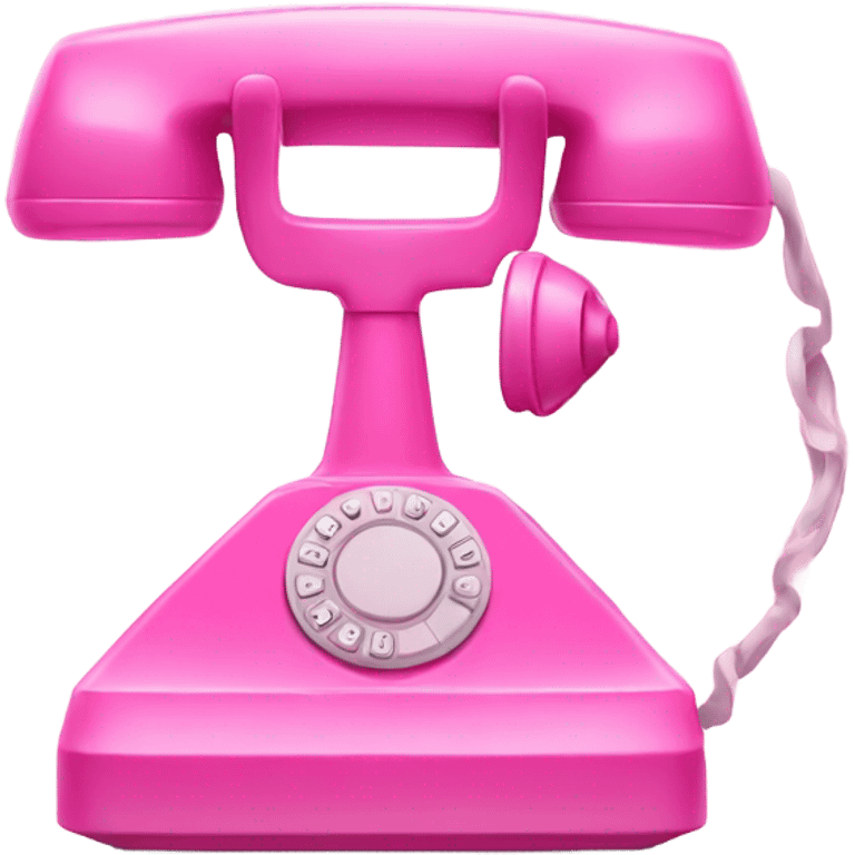 Pink phone  emoji