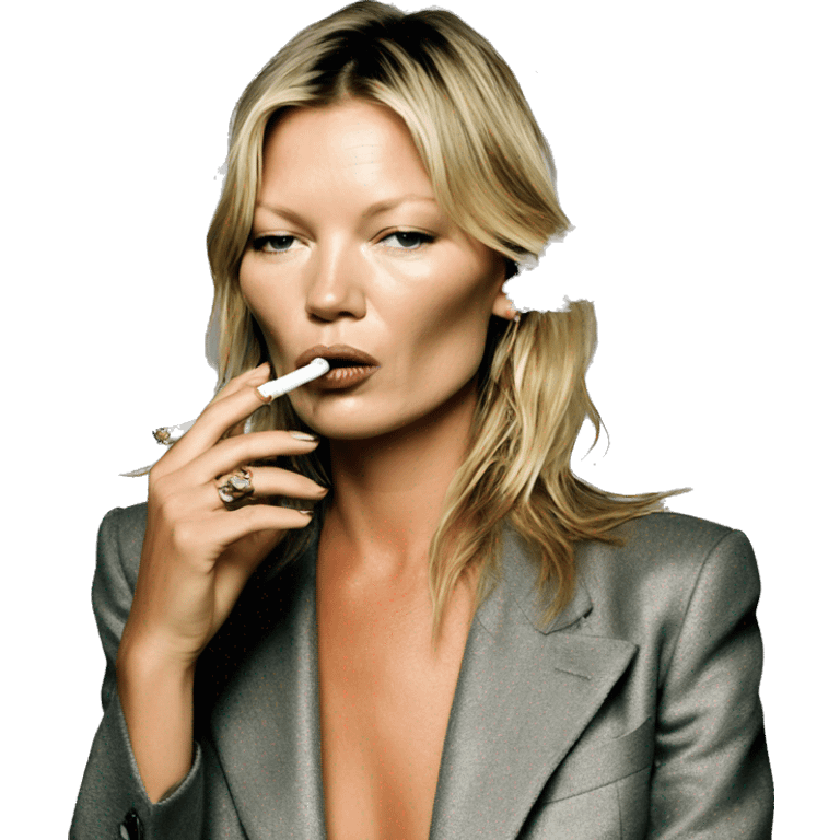 kate moss smoking  emoji