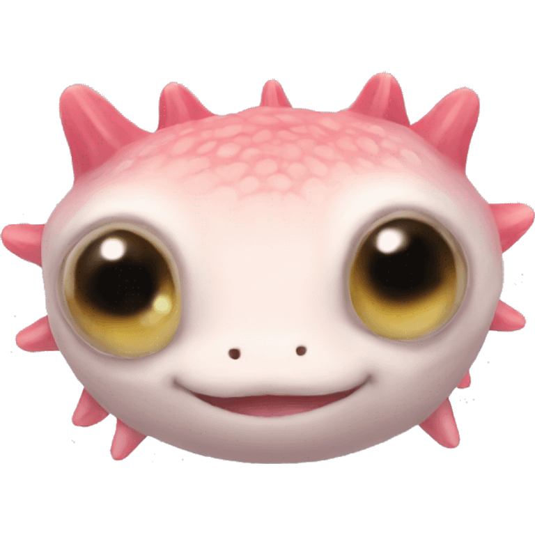 Axolotl eye roll emoji