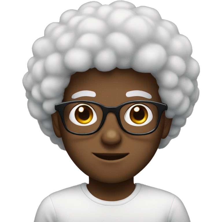 boy with glasses and a fro emoji