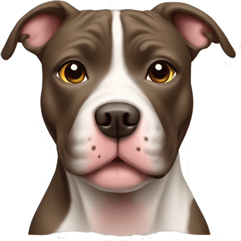 Cute pit bull dog  emoji