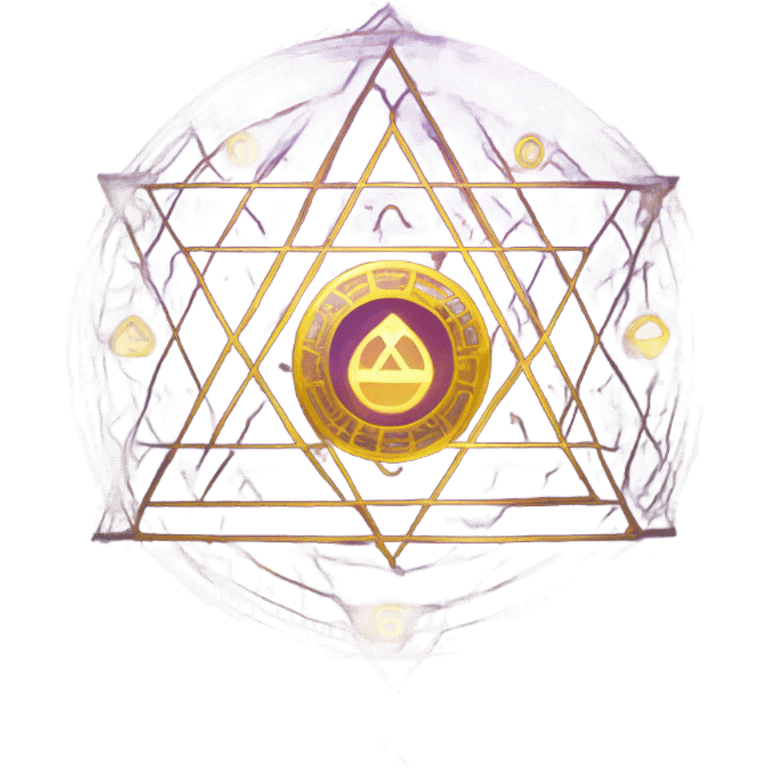 Mystical glowing numbers floating in space with sacred geometry patterns, magical, spiritual, purple and gold colors emoji