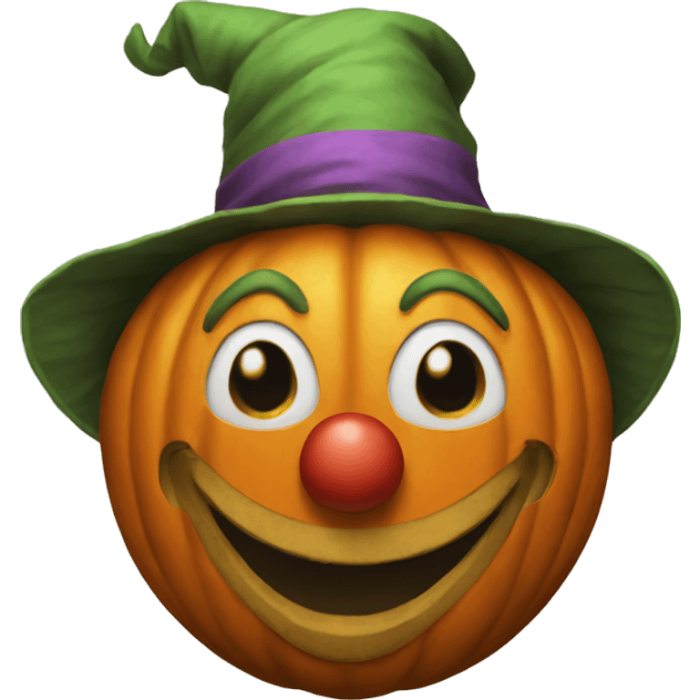 Pumpkin clown  emoji