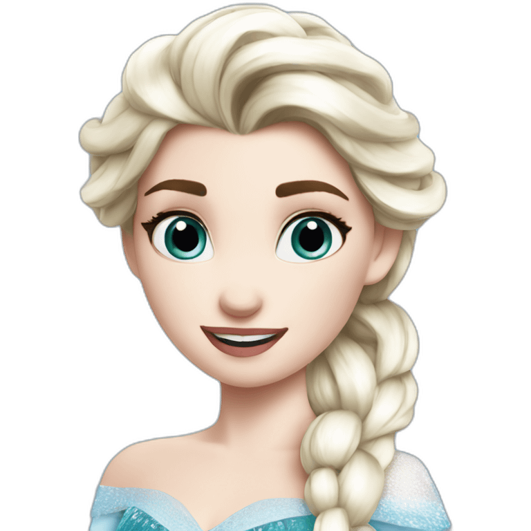 Elsa, frozen emoji