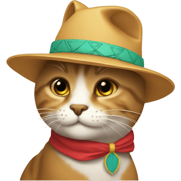 Gato con sombrero emoji