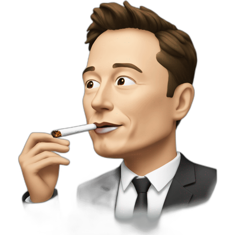 Elon musk smoking emoji