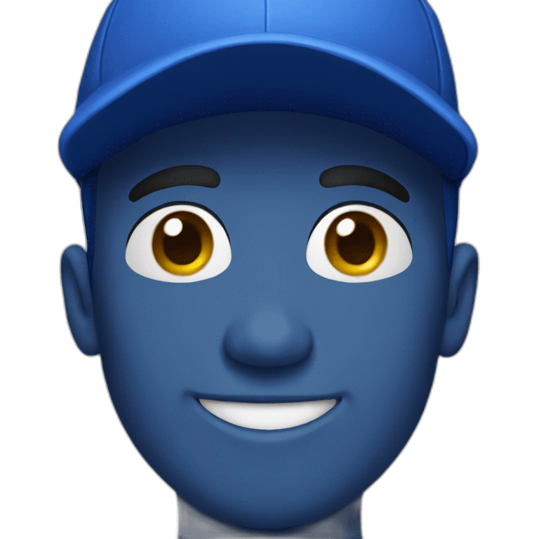 blue cap emoji