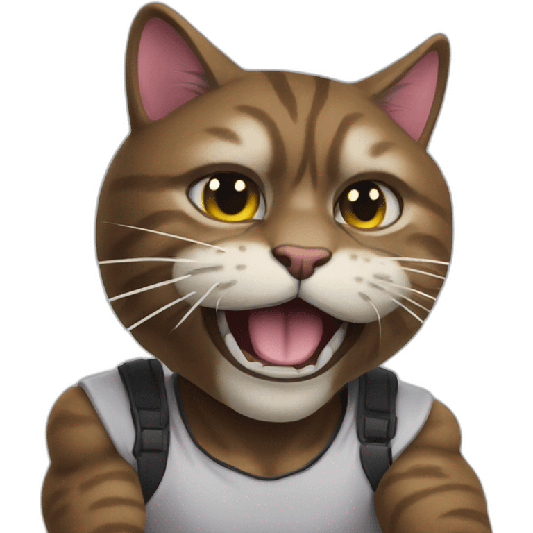 Shaquille O'Neal fight cat emoji