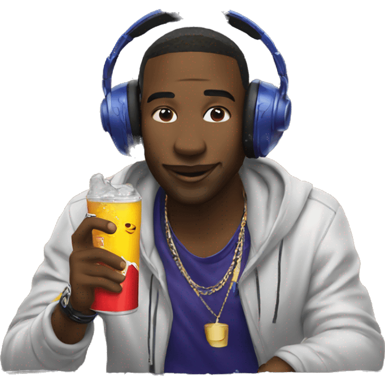 dj drinks redbull emoji