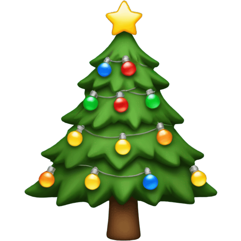 Christmas Tree with Lights emoji