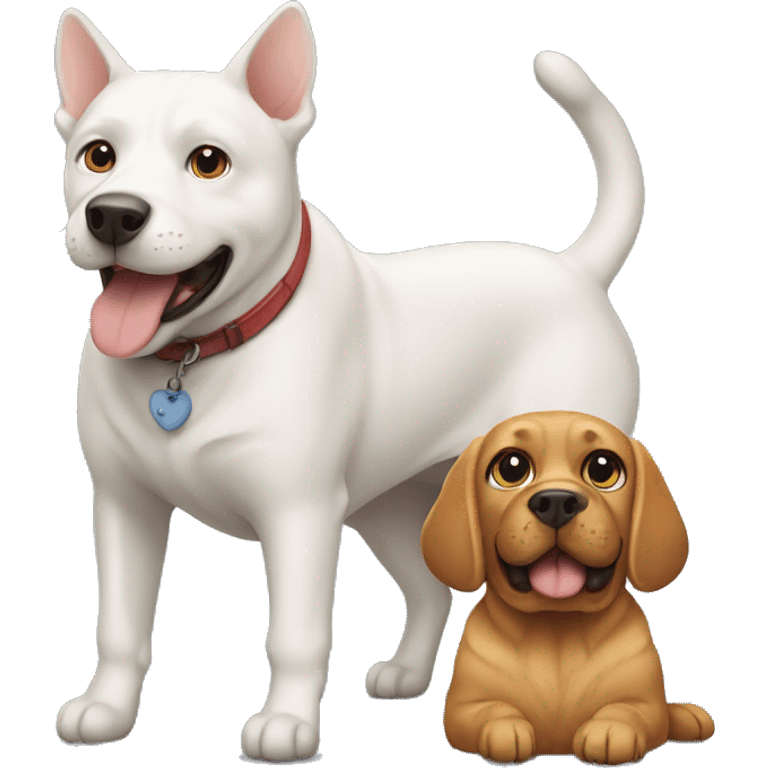 Cat and dog emoji