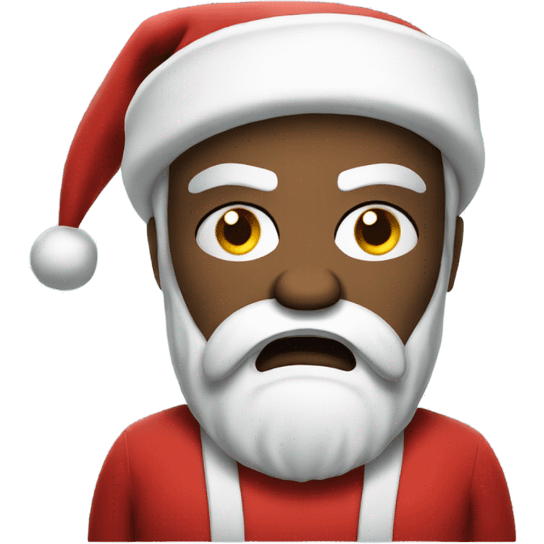 Santa clause angry  emoji