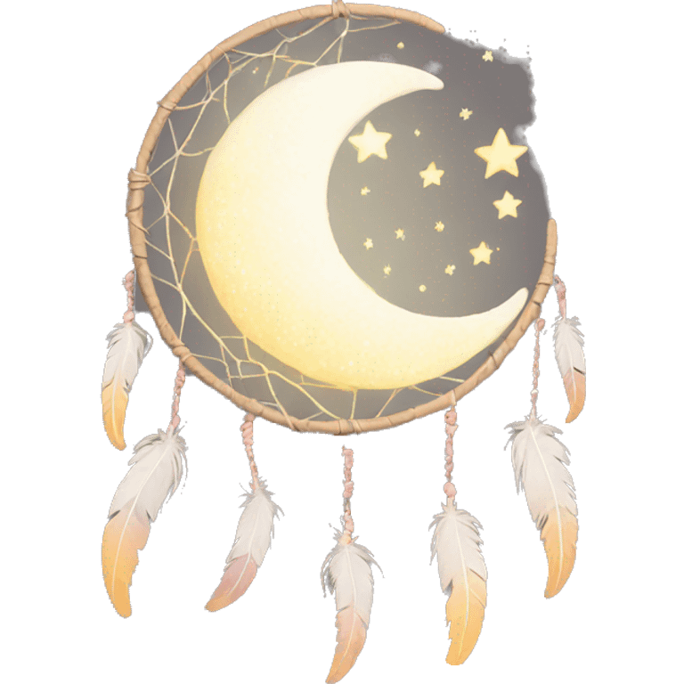 crescent-stars-dreamcatcher emoji