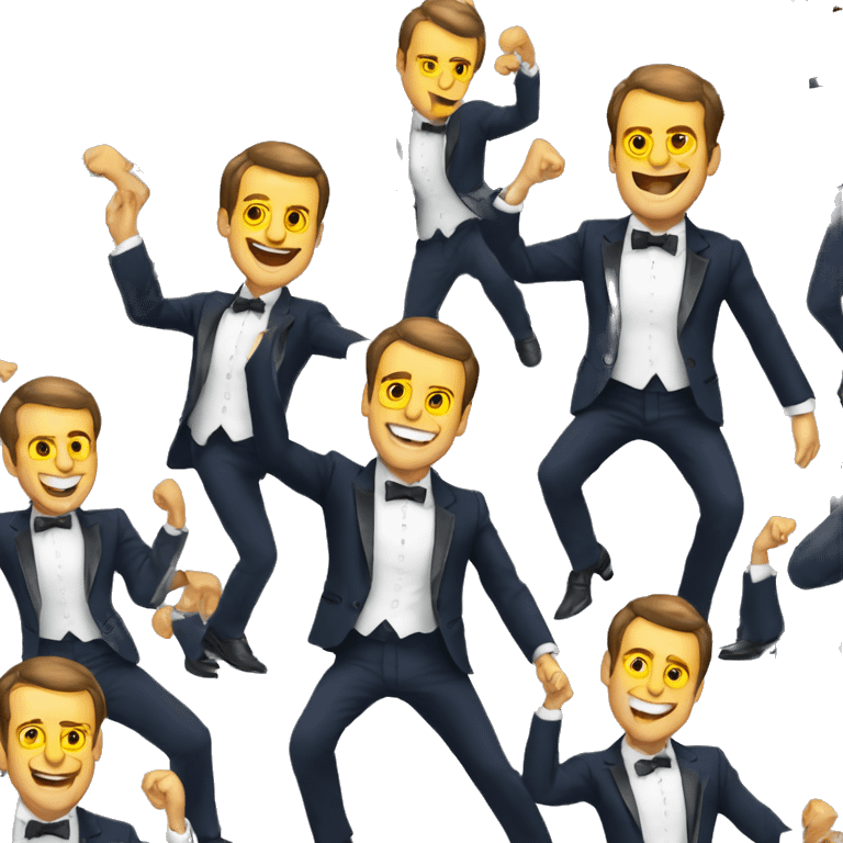 Emmanuel Macron qui danse emoji