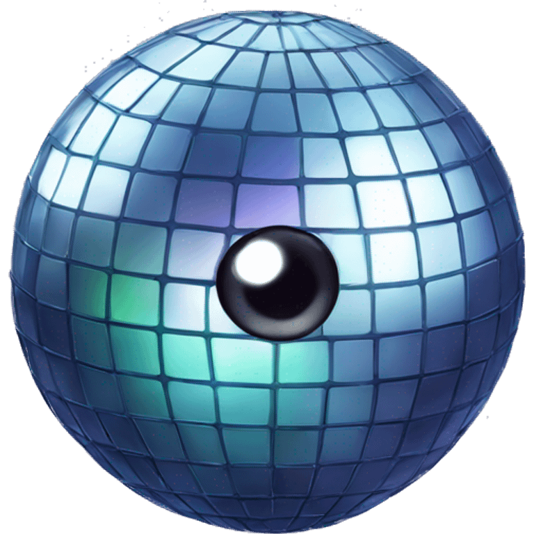 Disco ball alien emoji