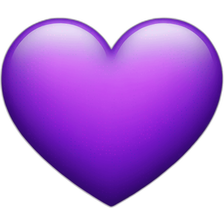 A pixelated purple heart emoji