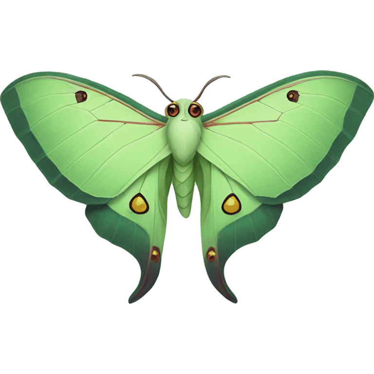 luna moth emoji