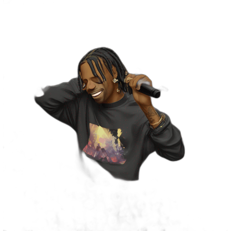 Travis Scott in concert emoji