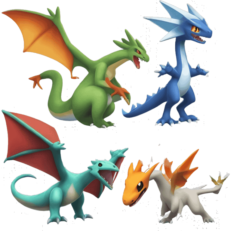  Latios-Silvally-Flygon-Charizard-Fakémon  emoji