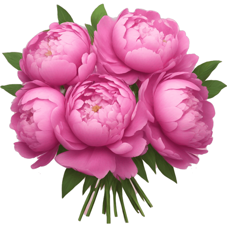 Big Bouquet of peonies  emoji