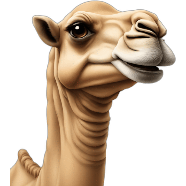 Camel smile emoji