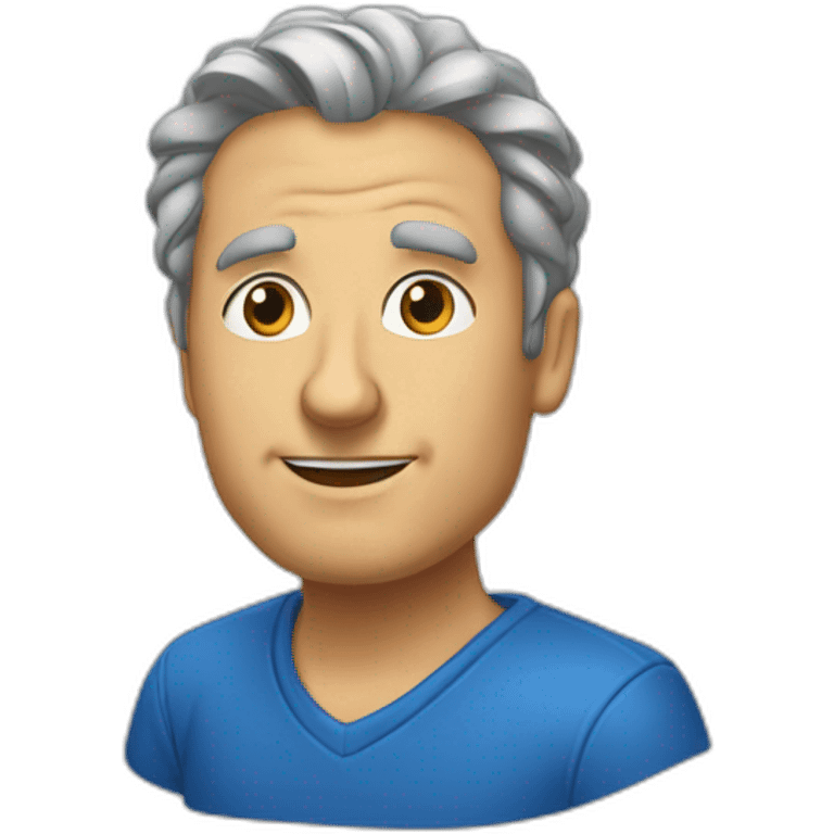 Peter-Wricht-crète-bleu emoji