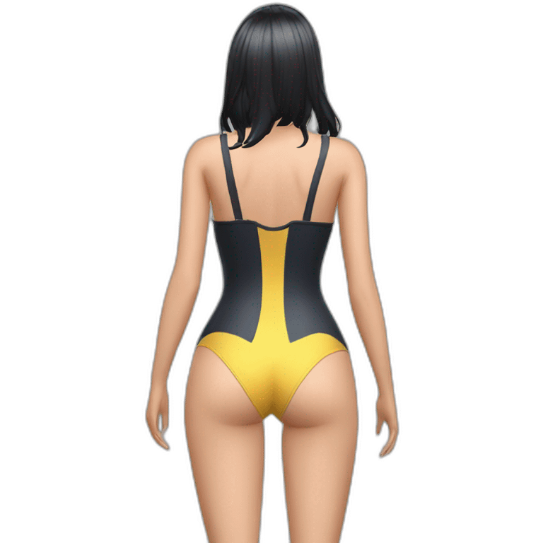 nico robin full body pawg small swimsuit from back emoji