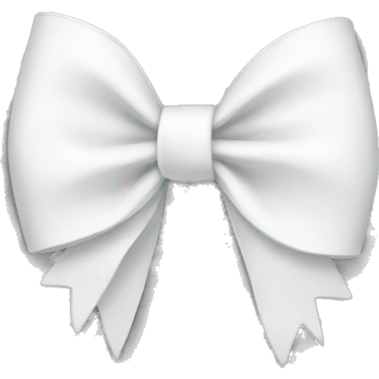 White bow emoji