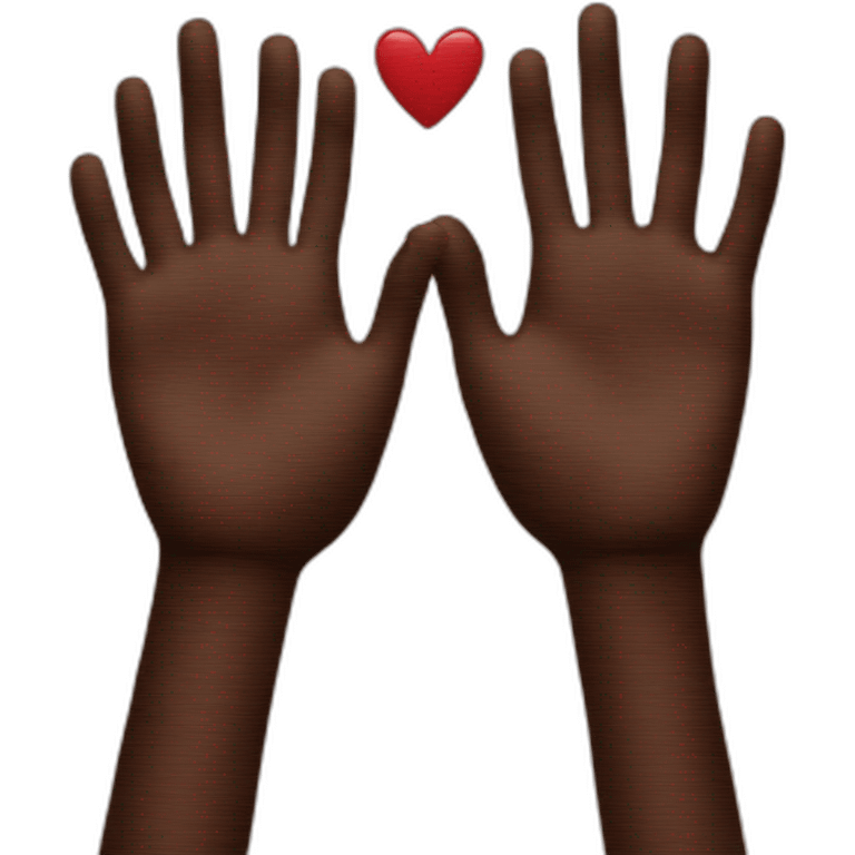 Love hands emoji