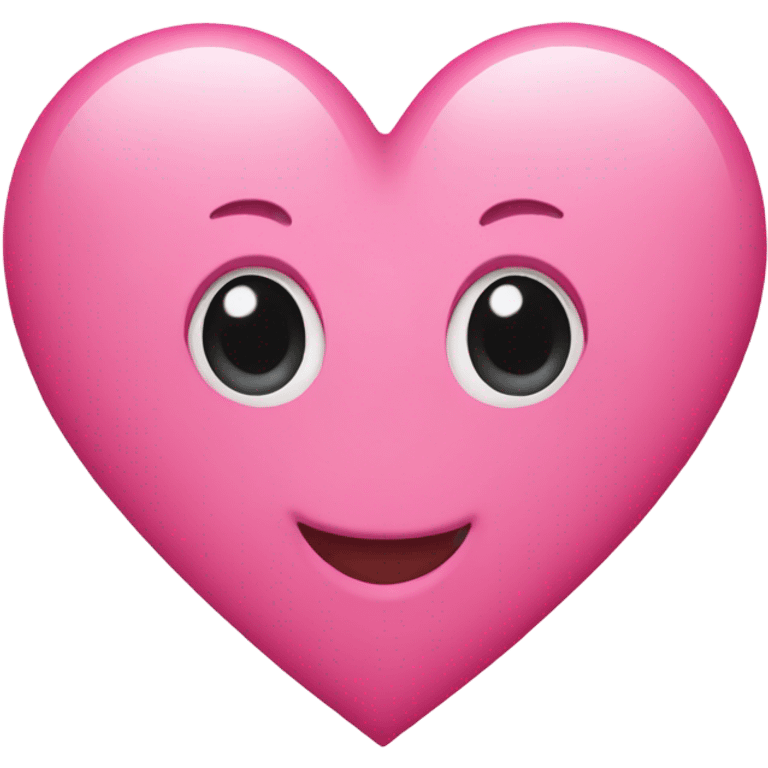 A pink heart, baby emoji