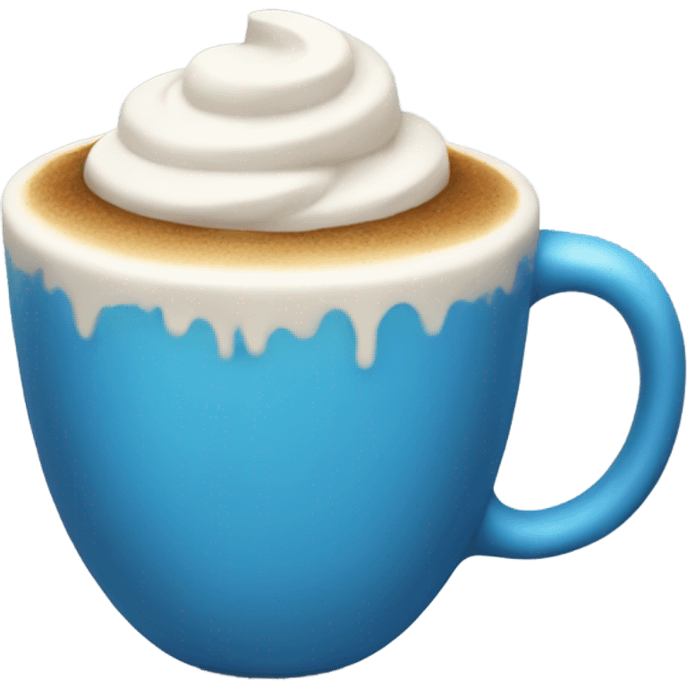 blue latte emoji