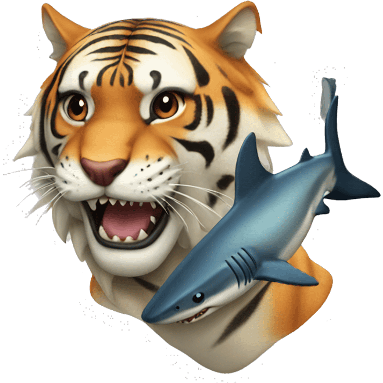 Shark+tiger emoji