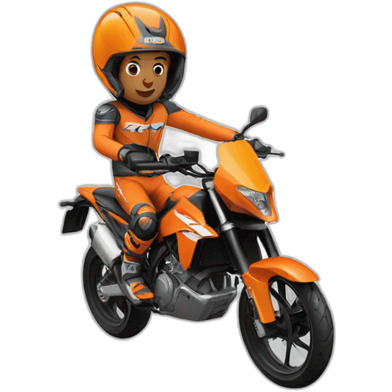 Human riding ktm emoji