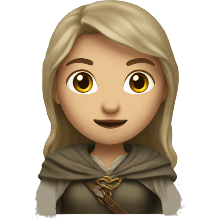 female character in Lord of the rings style emoji