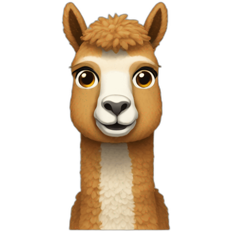 this is fine alpaca style emoji