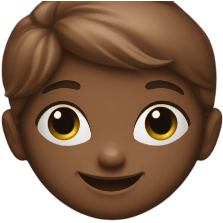 Face baby chocolate smile  emoji