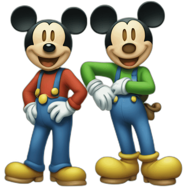 Mickey et luigi emoji