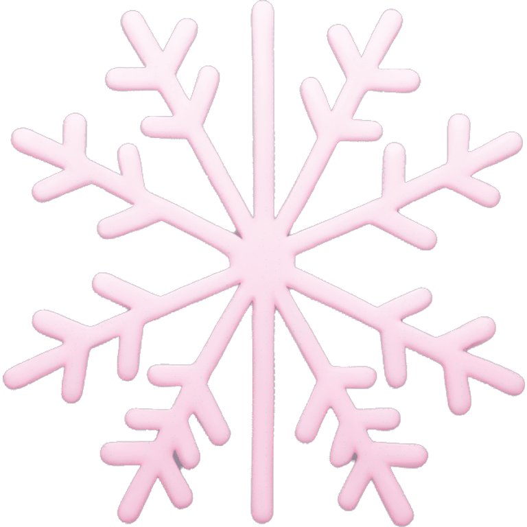 pastel pink snowflake  emoji